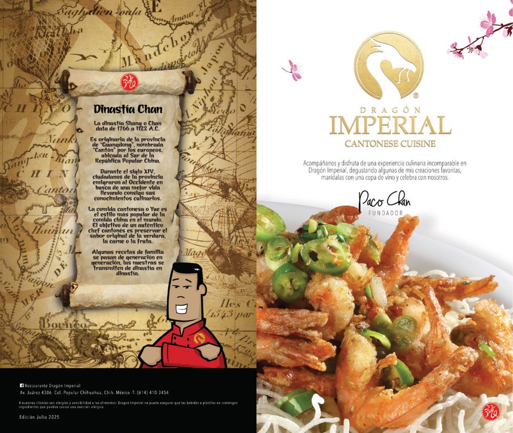 Carta de Dragón Imperial, página 1: portada